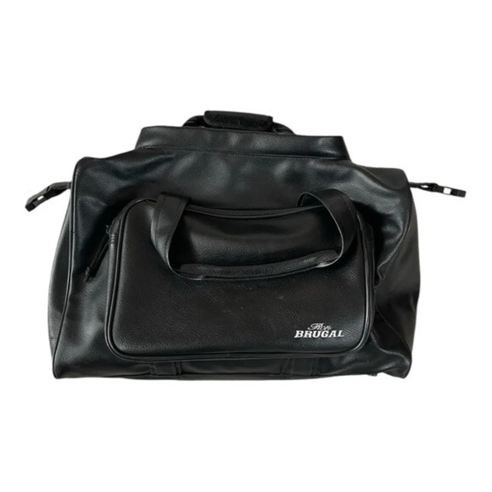 Ron Brugal Black Duffel Bag Sport Gym Travel Carry-On Bag Good Condition